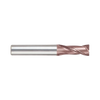 (G9B82) K-2 Carbide, 2Flute Corner Radius End Mill, Short Length