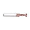 (G9B83) K-2 Carbide, 2Flute Corner Radius End Mill, Long Reach