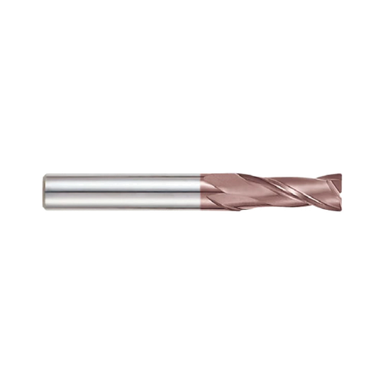 (G9B83) K-2 Carbide, 2Flute Corner Radius End Mill, Long Reach