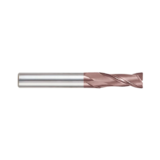 (G9B83) K-2 Carbide, 2Flute Corner Radius End Mill, Long Reach