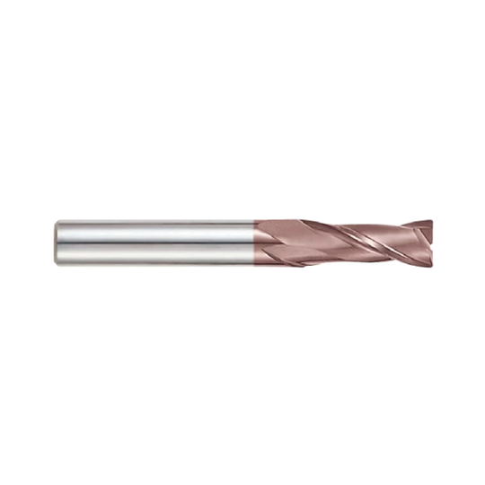 (G9B83) K-2 Carbide, 2Flute Corner Radius End Mill, Long Reach