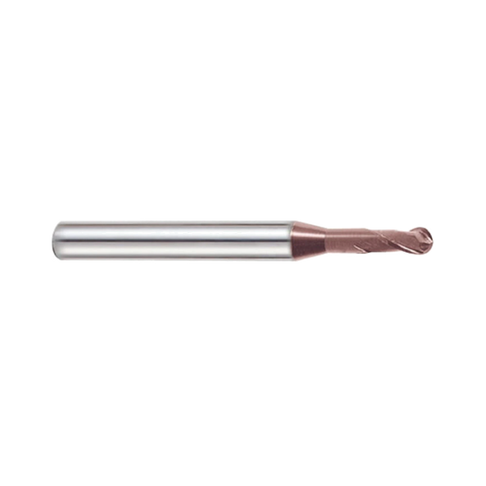 (G9B81) K-2 Carbide, 2Flute Ball Nose Rib Processing End Mill