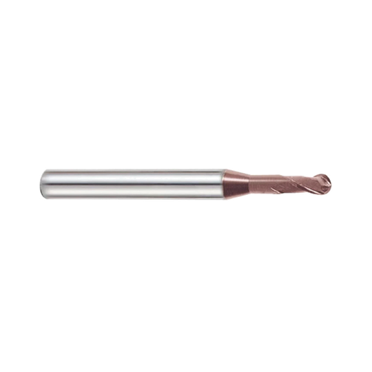 (G9B81) K-2 Carbide, 2Flute Ball Nose Rib Processing End Mill