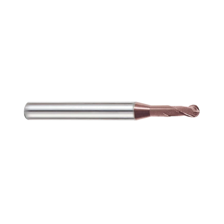 (G9B81) K-2 Carbide, 2Flute Ball Nose Rib Processing End Mill