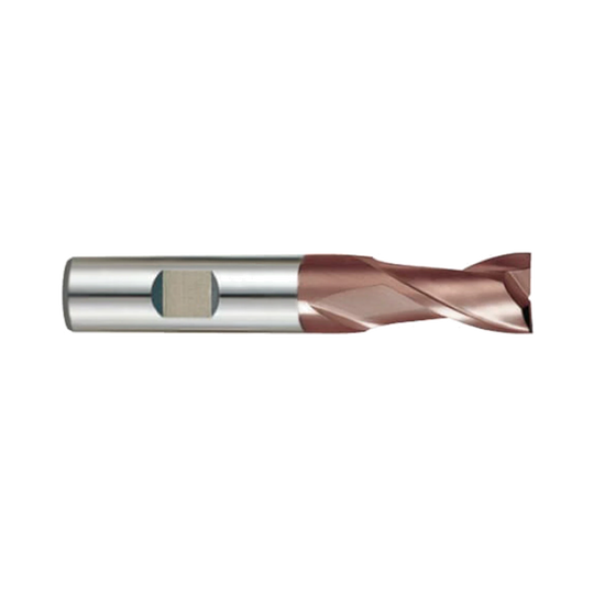 (G9G45) K-2 Carbide, 2Flute End Mill, Long Length with Chamfer