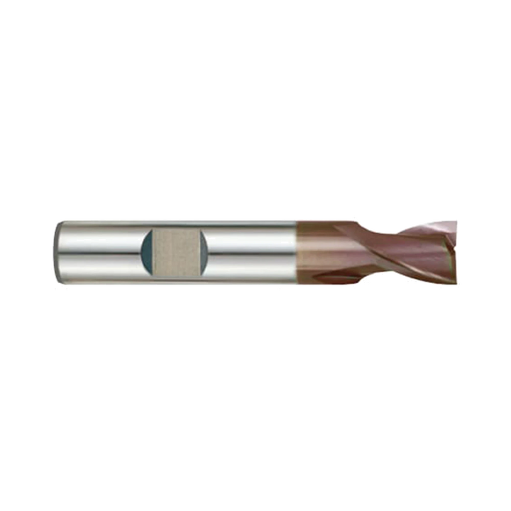 (G9444) K-2 Carbide, 2Flute End Mill, Short Length, Flat Shank