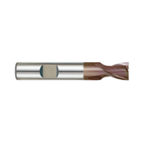(G9444) K-2 Carbide, 2Flute End Mill, Short Length, Flat Shank