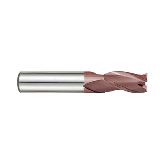 (G9G47) K-2 Carbide, 3Flute End Mill, Short Length with Chamfer