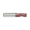 (G9G47) K-2 Carbide, 3Flute End Mill, Short Length with Chamfer