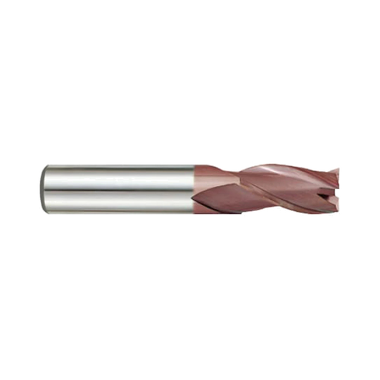 (G9G47) K-2 Carbide, 3Flute End Mill, Short Length with Chamfer