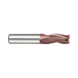 (G9G47) K-2 Carbide, 3Flute End Mill, Short Length with Chamfer