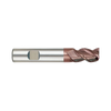 (G9447) K-2 Carbide, 3Flute End Mill, Long Length, Flat Shank (45° Helix)