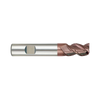 (G9447) K-2 Carbide, 3Flute End Mill, Long Length, Flat Shank (45° Helix)