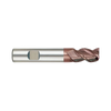 (G9447) K-2 Carbide, 3Flute End Mill, Long Length, Flat Shank (45° Helix)