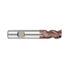 (G9447) K-2 Carbide, 3Flute End Mill, Long Length, Flat Shank (45° Helix)