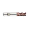(G9G49) K-2 Carbide, 3Flute End Mill, Long Length with Chamfer 45° Helix Angle