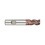 (G9G49) K-2 Carbide, 3Flute End Mill, Long Length with Chamfer 45° Helix Angle