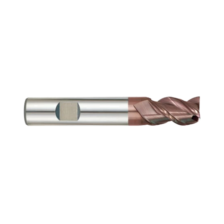 (G9G49) K-2 Carbide, 3Flute End Mill, Long Length with Chamfer 45° Helix Angle