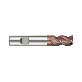 (G9G49) K-2 Carbide, 3Flute End Mill, Long Length with Chamfer 45° Helix Angle