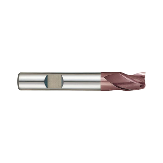 (G9433) K-2 Carbide, 3Flute End Mill, Long Length, Flat Shank