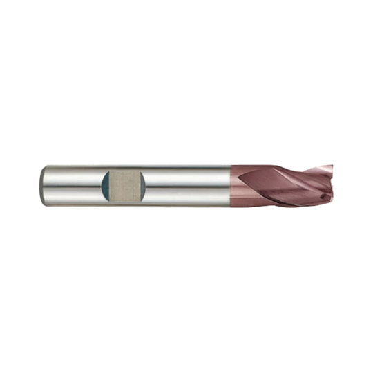 (G9433) K-2 Carbide, 3Flute End Mill, Long Length, Flat Shank