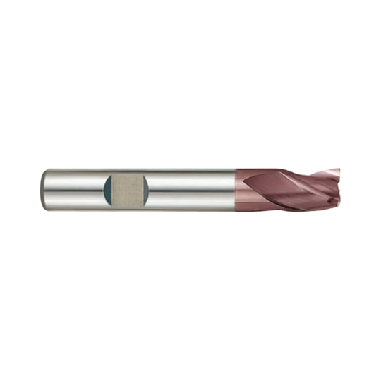 (G9433) K-2 Carbide, 3Flute End Mill, Long Length, Flat Shank