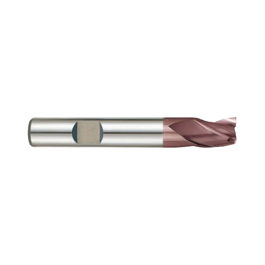 (G9G48) K-2 Carbide, 3Flute End Mill, Long Length with Chamfer