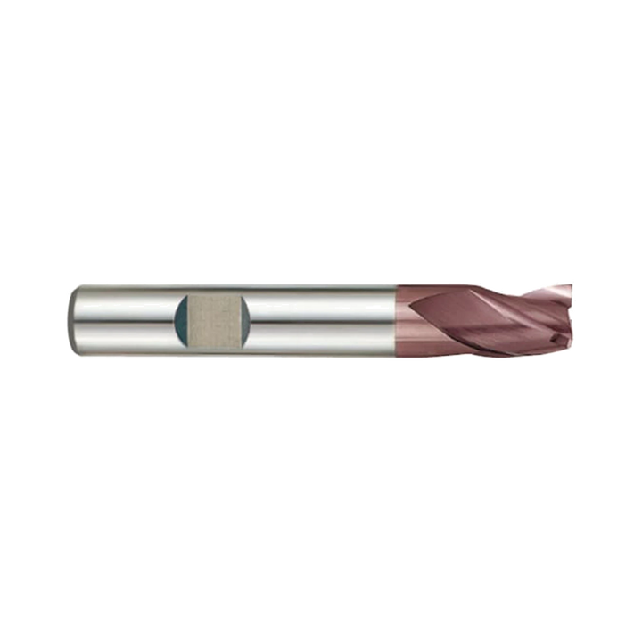 (G9G48) K-2 Carbide, 3Flute End Mill, Long Length with Chamfer