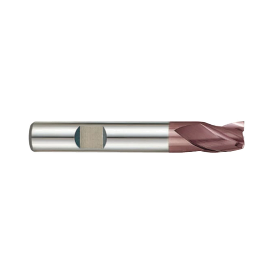 (G9G48) K-2 Carbide, 3Flute End Mill, Long Length with Chamfer