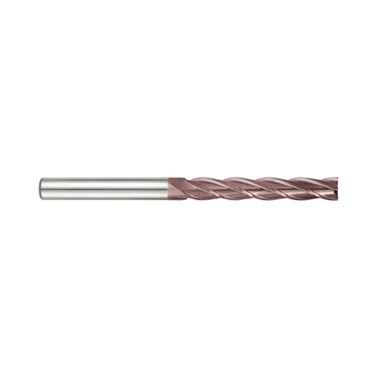 (G9453) K-2 Carbide, 4Flute End Mill, Extra Long Length