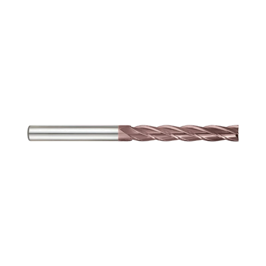 (G9453) K-2 Carbide, 4Flute End Mill, Extra Long Length