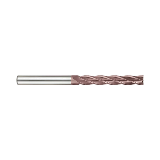 (G9453) K-2 Carbide, 4Flute End Mill, Extra Long Length