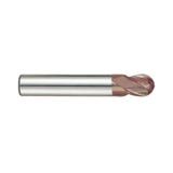 (G9634) K-2 Carbide, 4F Ball Nose Plain Shank