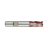 (G9448) K-2 Carbide, 4Flute End Mill, Short Length, Flat Shank
