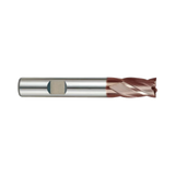 (G9448) K-2 Carbide, 4Flute End Mill, Short Length, Flat Shank
