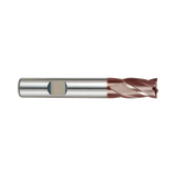 (G9448) K-2 Carbide, 4Flute End Mill, Short Length, Flat Shank