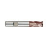 (G9448) K-2 Carbide, 4Flute End Mill, Short Length, Flat Shank