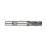 (G9A42) K-2 Carbide, Multi Flute Roughing End Mill, Long Length, Flat Shank (Coarse)