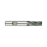 (G9A42) K-2 Carbide, Multi Flute Roughing End Mill, Long Length, Flat Shank (Coarse)