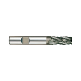 (G9A42) K-2 Carbide, Multi Flute Roughing End Mill, Long Length, Flat Shank (Coarse)