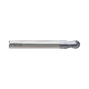 (GYF97) HSS-PM, Only One 2Flute Coated Ball Nose End Mill, Short Length, Flat Shank