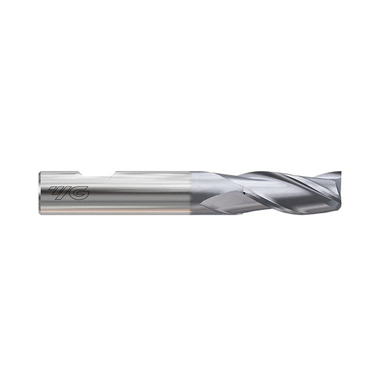 (GYG01) HSS-PM, Only One 3Flute Coated End Mill, Short Length, Flat Shank