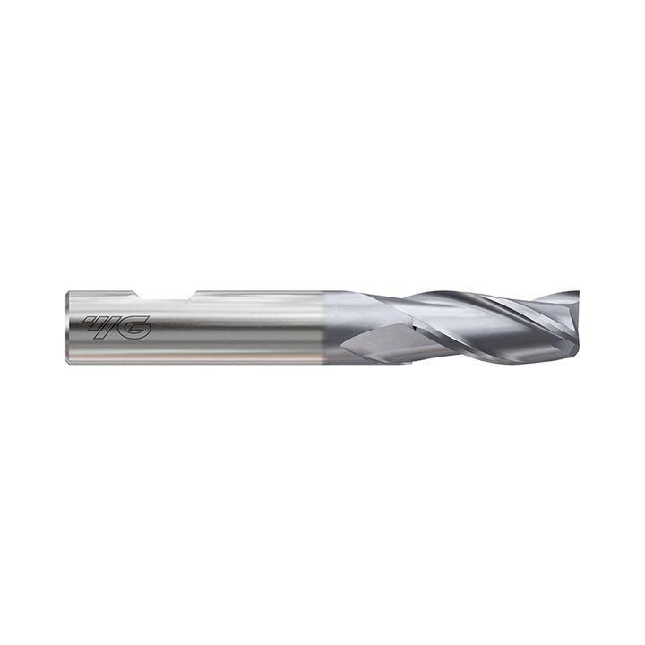 (GYG01) HSS-PM, Only One 3Flute Coated End Mill, Short Length, Flat Shank