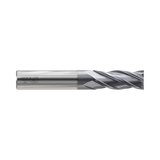 (GYG02) HSS-PM, Only One 4Flute Coated End Mill, Long Length, Flat Shank