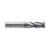 (GYF96) HSS-PM, Only One 4Flute Coated End Mill, Short Length, Flat Shank