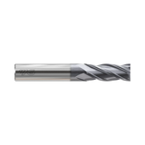 (GYF96) HSS-PM, Only One 4Flute Coated End Mill, Short Length, Flat Shank