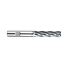 (GYF98) HSS-PM, Only One Multi Flute Coated Roughing End Mill, Long Length, Flat Shank (Fine)