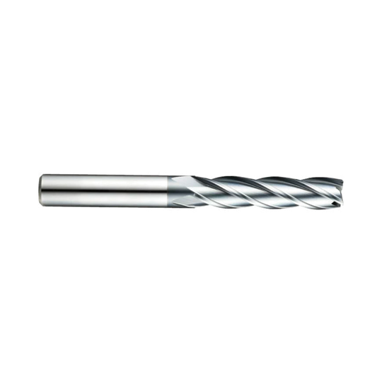 (GYG76) HSS-PM, Only One 4Flute Coated End Mill, Long Length, Plain Shank