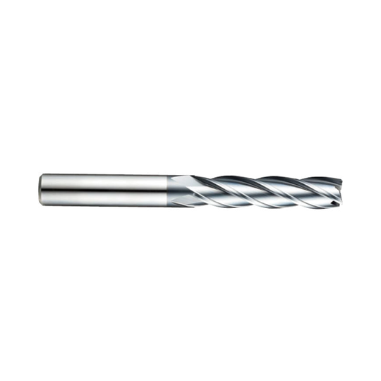 (GYG76) HSS-PM, Only One 4Flute Coated End Mill, Long Length, Plain Shank