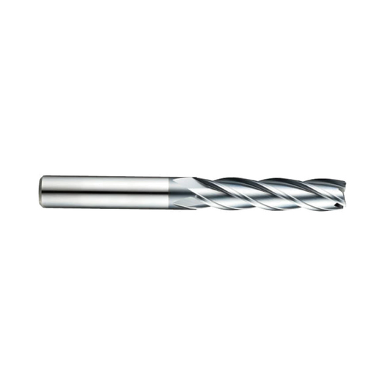 (GYG76) HSS-PM, Only One 4Flute Coated End Mill, Long Length, Plain Shank